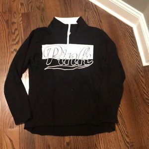 PINK Black Quarter Zip